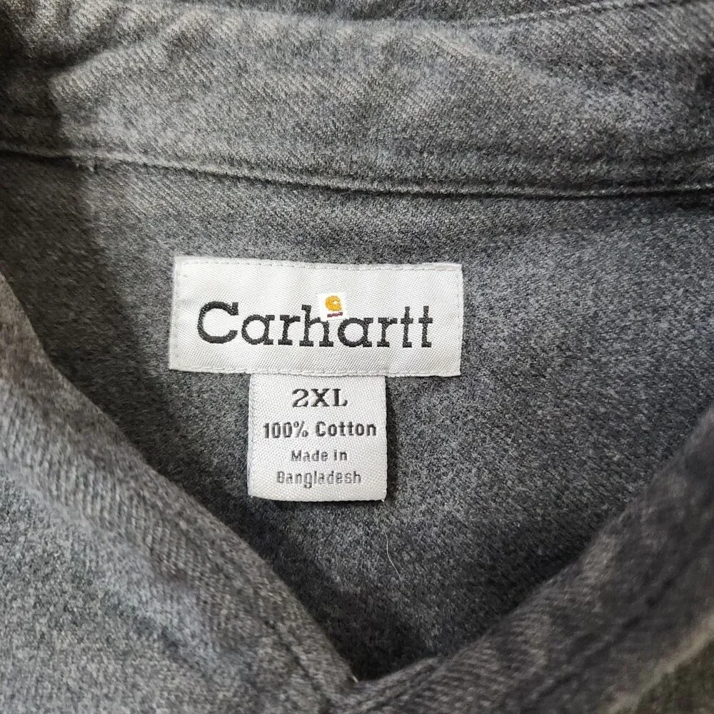 Carhartt Loose Fit Mid Weight Chambray L/S Button-down Men’s XXL - Picture 3 of 12
